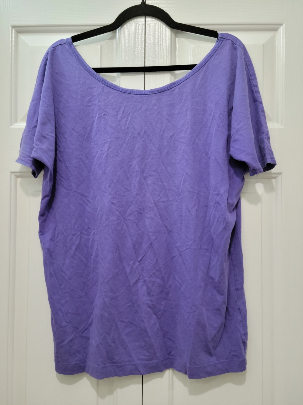 Moda International For Victoria's Secret Lavender Scoop Neck Dolman Sleeve Tee